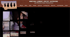 Desktop Screenshot of montanacowboypoetrygathering.com